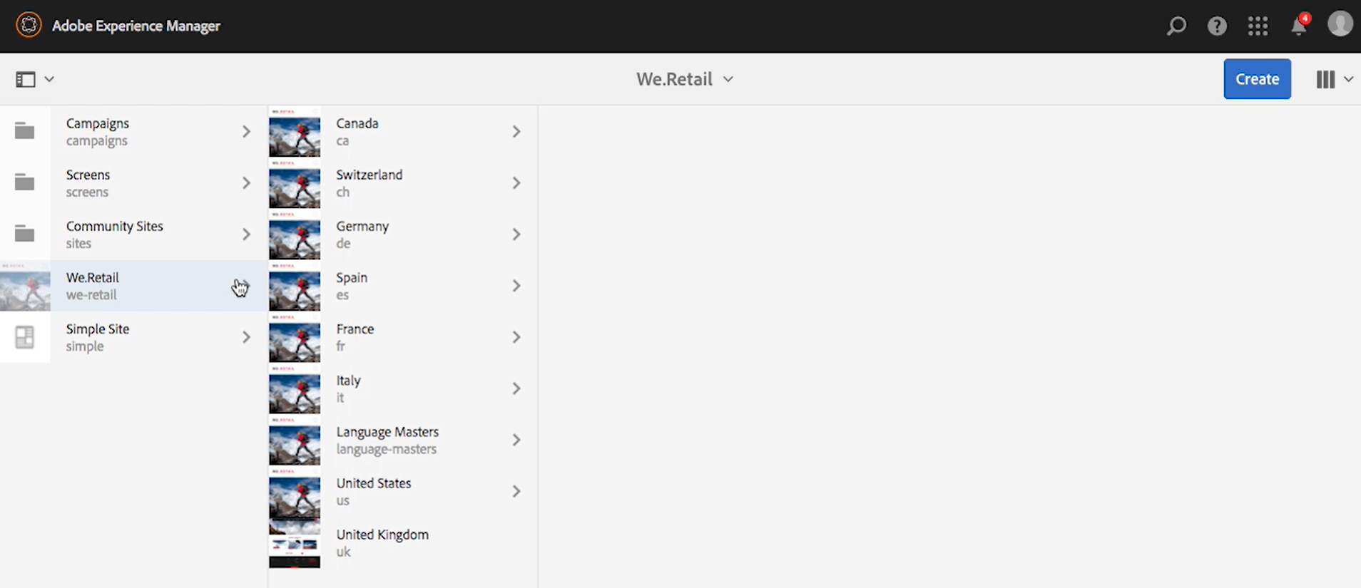 multi-language content management